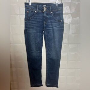 Hudson Womens Midrise Crop Collin Skinny Jeans Size 25